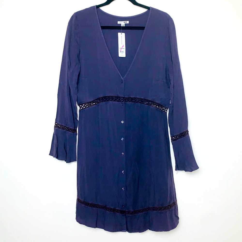 *4 for $25* Amuse Society Beach Vida Bling Blue Boho Dress